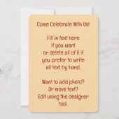 Cupcake Party Süße Leckereien Einladung (Rückseite)