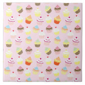 Cupcake Party Tile Fliese (Vorderseite)