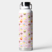 Cupcake Party Wasser Flasche (Rückseite)
