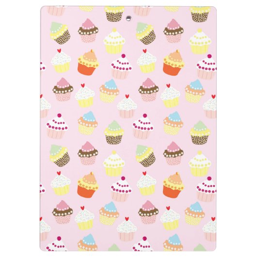 Cupcake-Party-Zwischenablage Klemmbrett (Rückseite)