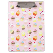 Cupcake-Party-Zwischenablage Klemmbrett (Vorderseite)