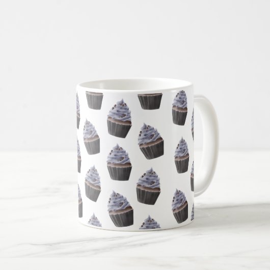 Cupcake Pattern Kaffeetasse (VorderseiteRechts)