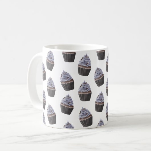 Cupcake Pattern Kaffeetasse (Vorderseite Links)