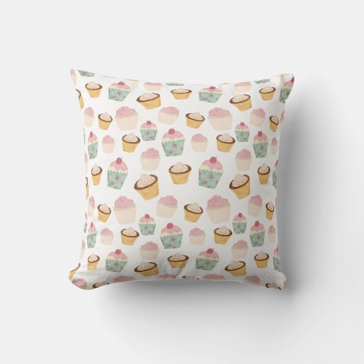Cupcake Pattern Kissen (Vorderseite)