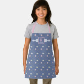 Cupcake Pattern Monogramm Schürze (Insitu)