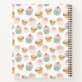 Cupcake Pattern Notizblock (Rückseite)