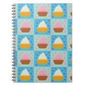 Cupcake Pattern Notizblock (Vorderseite)