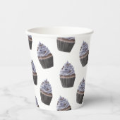 Cupcake Pattern Pappbecher (Vorderseite)