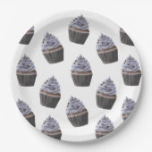 Cupcake Pattern Pappteller (Vorderseite)