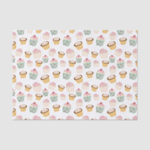 Cupcake Pattern Seidenpapier