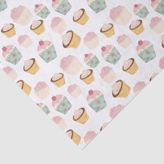 Cupcake Pattern Seidenpapier (Ausschnitt)