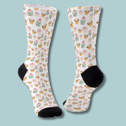 Cupcake Pattern Socken