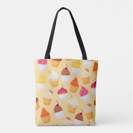 Cupcake Pattern Tasche (Rückseite)
