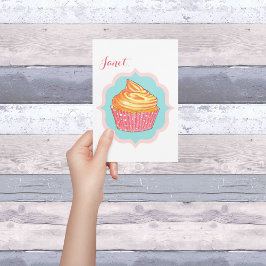 Cupcake Personalisiert Friendship Card Dankeskarte