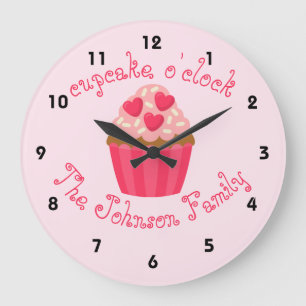 Cupcake Personalisiert Kitchenuhr Große Wanduhr