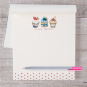 Cupcake Personalisiert Notepad - Pink Polka Dot Sw Notizblock