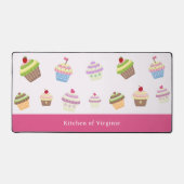 Cupcake Pink Desk Mat Schreibtischunterlage (Vorderseite)