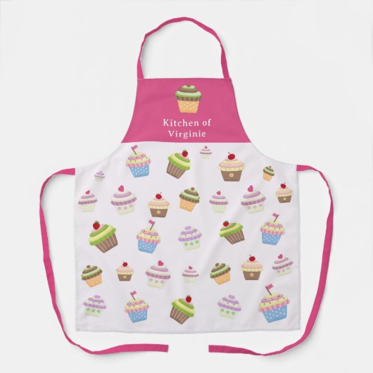 Cupcake Pink-Schürze Schürze (Vorderseite)