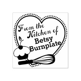 Cupcake pisk Herz Backen aus der Küche Gummistempel