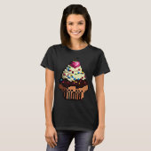 Cupcake Pixel 8 bit Retro Hungry Byte Game Cake Fo T-Shirt (Vorne ganz)