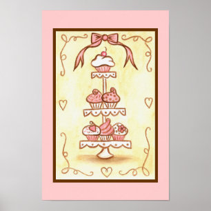 Cupcake-Plakat Poster
