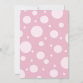 Cupcake & Polka Dots - grün Einladung (Rückseite)