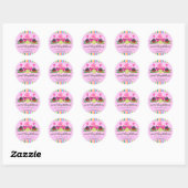 Cupcake Pops Keks Backwaren Box Siegel Runder Aufkleber (Blatt)