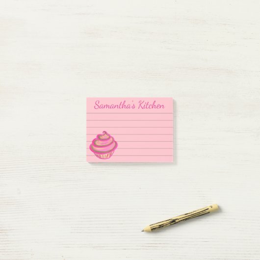Cupcake Post it Notes Post-it Klebezettel (Auf Schreibtisch)