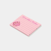 Cupcake Post it Notes Post-it Klebezettel (angewinkelt)