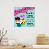 CUPCAKE POSTER - GROSSES WERBPERSONALISIEREN (Küche)
