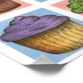 Cupcake Poster (mittlere Größe) (Ecke)