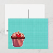 Cupcake Postkarte (Vorne/Hinten)