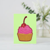 Cupcake Postkarte (Stehend Vorderseite)