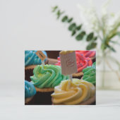 Cupcake Postkarte (Stehend Vorderseite)