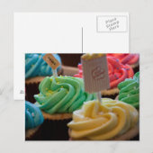 Cupcake Postkarte (Vorne/Hinten)