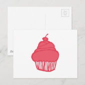 Cupcake Postkarte (Vorne/Hinten)