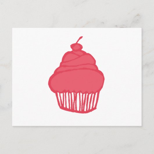 Cupcake Postkarte (Vorderseite)