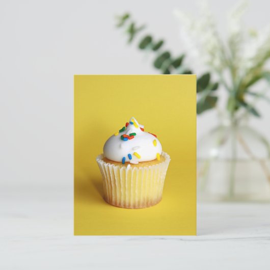 Cupcake Postkarte (Stehend Vorderseite)