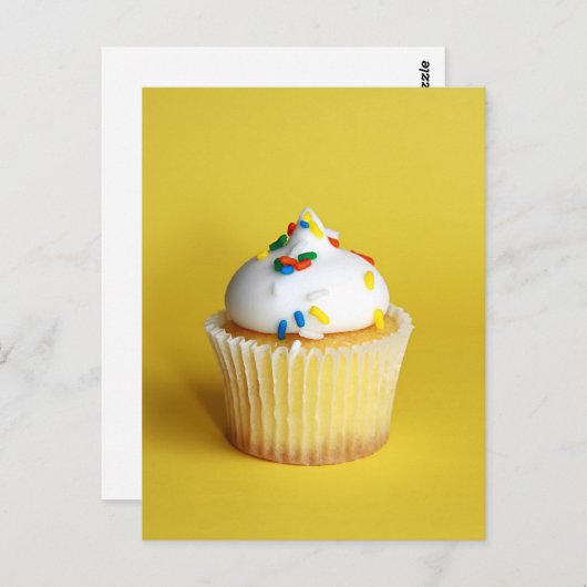 Cupcake Postkarte (Vorne/Hinten)
