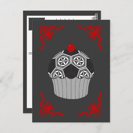 Cupcake Postkarte (Vorne/Hinten)