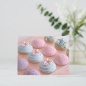 Cupcake Postkarte (Stehend Vorderseite)