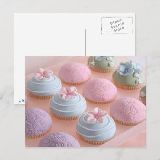 Cupcake Postkarte (Vorne/Hinten)