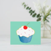 Cupcake Postkarte (Stehend Vorderseite)