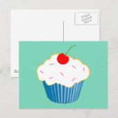 Cupcake Postkarte (Vorne/Hinten)