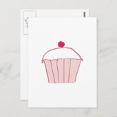 Cupcake Postkarte (Vorne/Hinten)