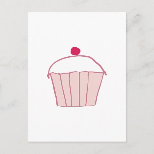 Cupcake Postkarte (Vorderseite)