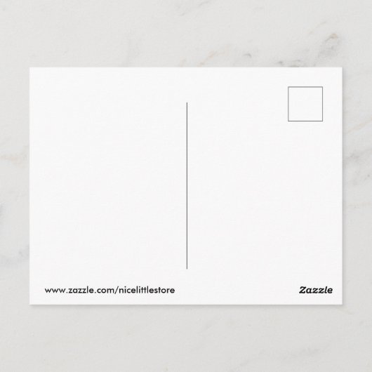 Cupcake Postkarte (Rückseite)