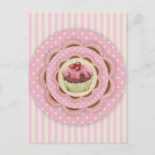 Cupcake Postkarte (Vorderseite)