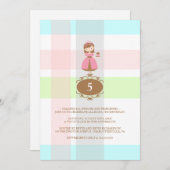 Cupcake Princess Geburtstagsparty Einladungen (Vorne/Hinten)