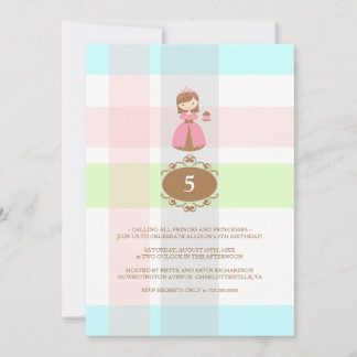 Cupcake Princess Geburtstagsparty Einladungen